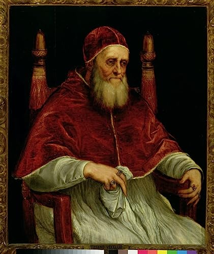 Affiche impression toile decorative haut de gamme Pape Jules II par Tiziano Vecelli