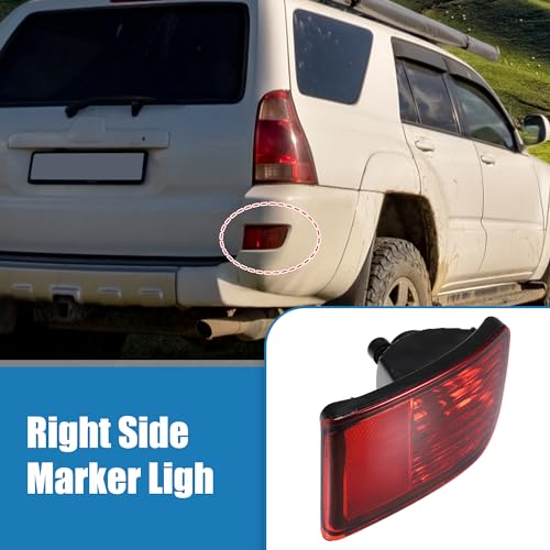 Image of uxcell Rear Right Side Bumper Reflector Light Lamp for Toyota 4Runner 2003-2005 Red