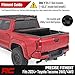 Rough Country Hard Tri-Fold Flip Up Tonneau Cover for Toyota Tacoma (2024-2026) - Flush Aluminum Bed Cover, Fits 5' Bed w/Utility Rail System