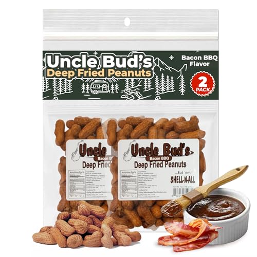 Image of Uncle Bud's Deep Fried Peanuts, Bacon BBQ - 2 Pack