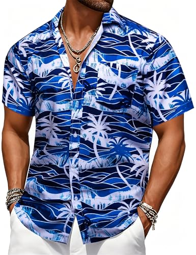 Chemise hawaïenne Barry.Wang pour vos soirées d'été et croisières tropiques