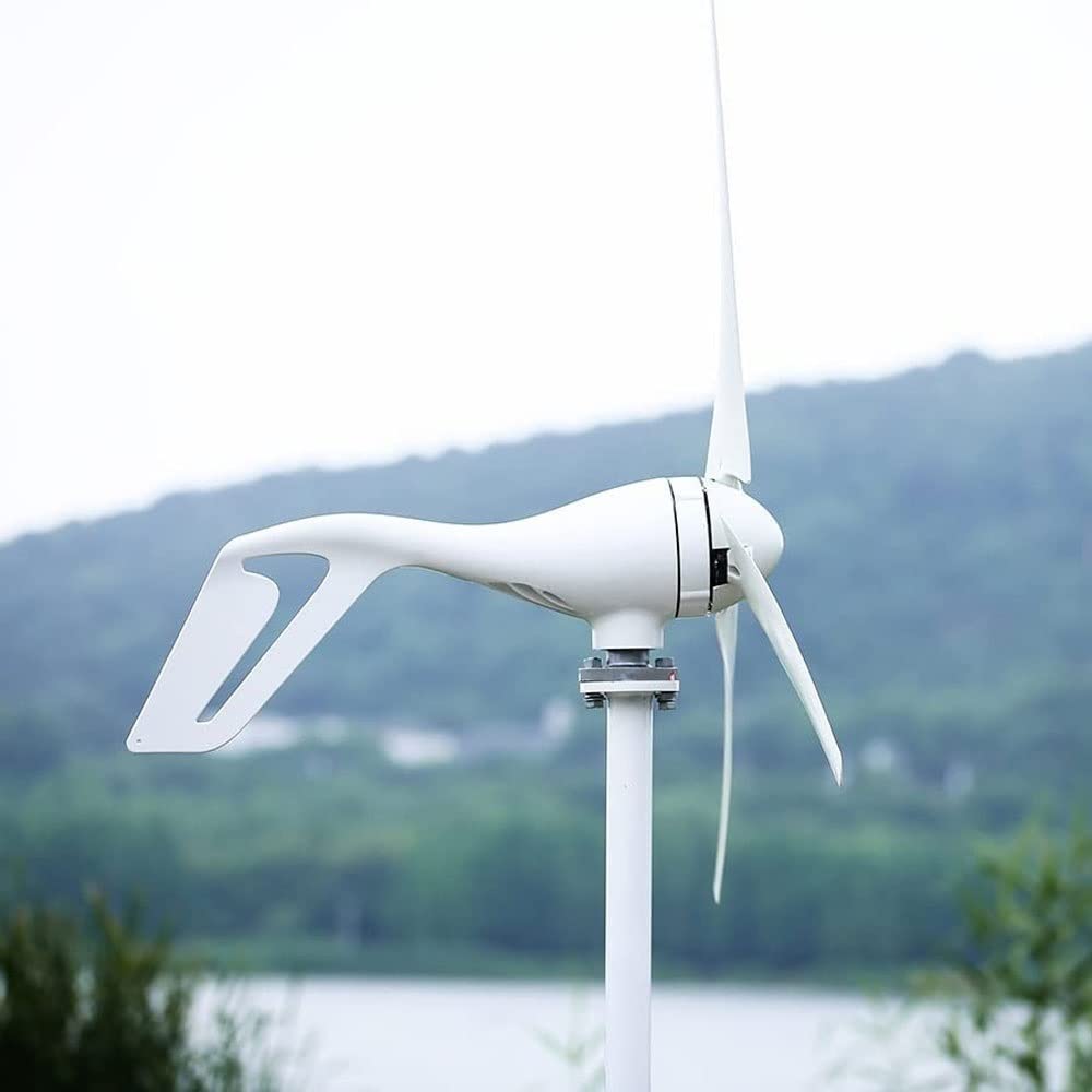 Kit generatore di turbina eolica da 400 W, 5 pale, regolatore di carica da 12 V/24 V, ideale per sistemi ibridi di energia solare ed eolica, soluzione efficiente per l'alimentazione del mulino a vento