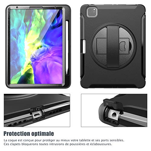 Karylax, iPad Pro 12.9" (6th/5th/4th/3rd Generation, 2022/2021/2020/2018), Screen Protector Included, Heavy Duty Case, Stand - Image 4