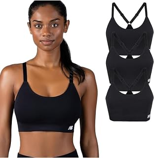 Women's Sports Bras 3 Pack, Seamless Cami, Removable Pads, Medium Impact Gym Sports Bra for Women, Workout Set