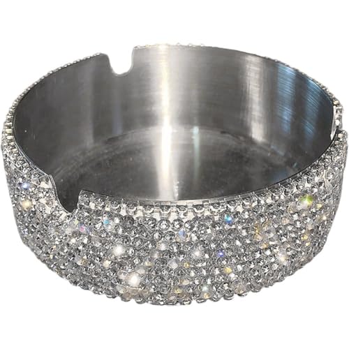 Vobumix Cendrier De Luxe en, en Acier Inoxydable, pour Rangement des Cendres, pour Décoration De Table, pour Maison, Le Bureau, Le Restaurant