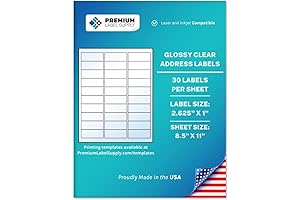 Premium Quality Clear Address Labels: Easy Printing, Excellent Adhesion
