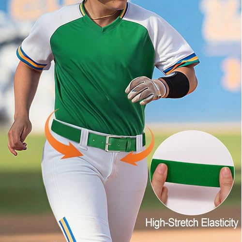 Image of XZQTIVE Baseball Socks and Belt Combo,Over the Knee Softball Socks and Belt,Knee High Football Socks for Kids Youth Adults