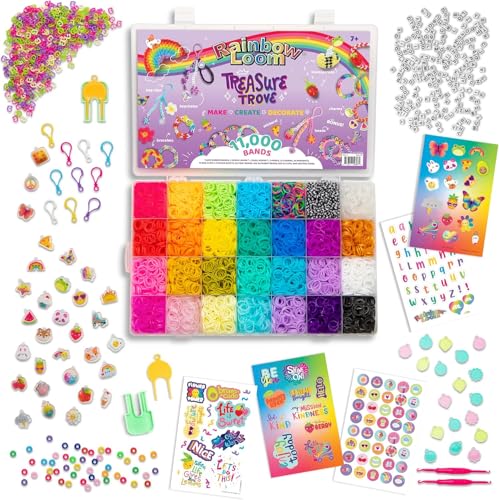 Kit de pulsera de goma Rainbow Loom con gancho doble para crear joyas sin roturas