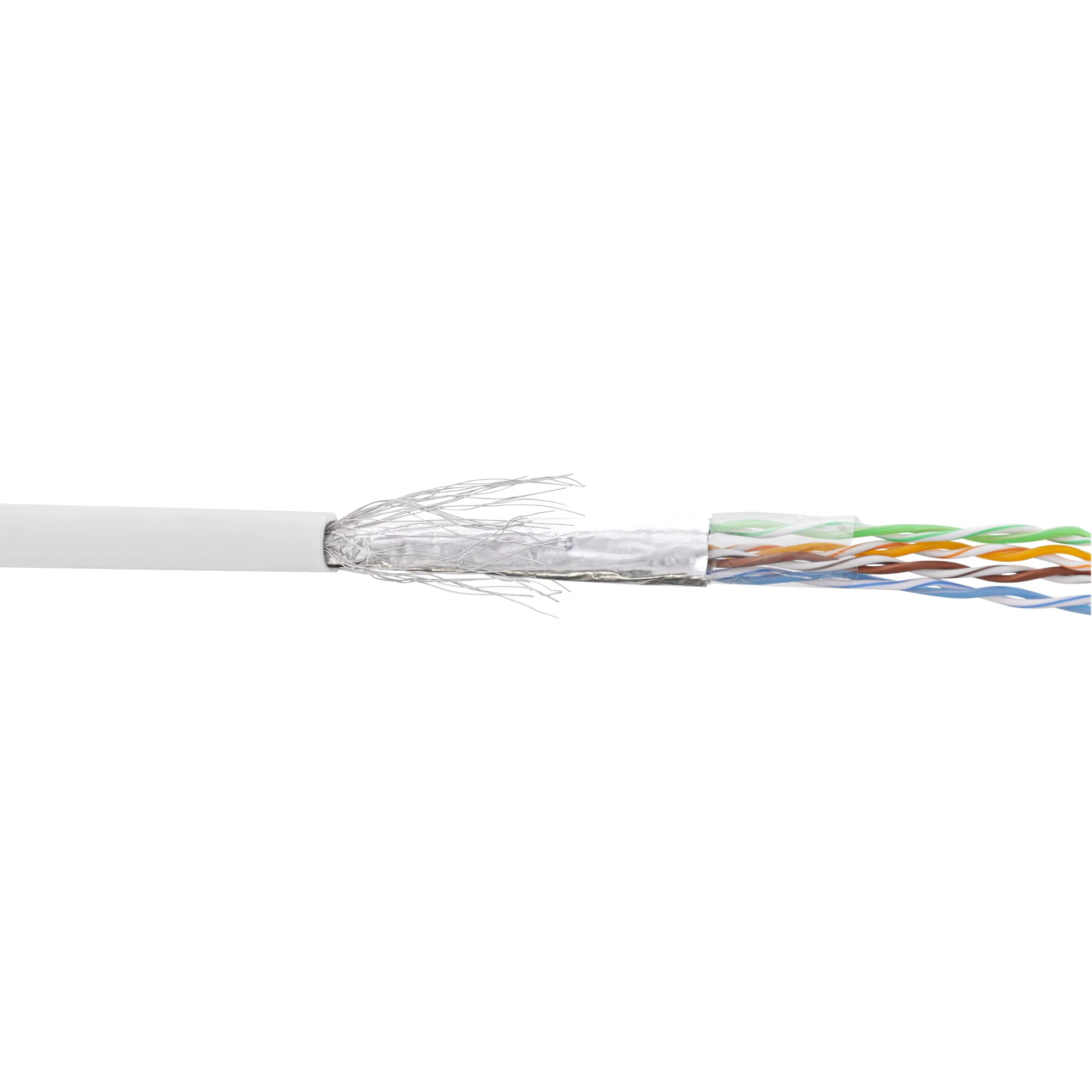 InLine Patch Cable Cat.5e SF/UTP AWG26 PVC 100 m White