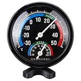 EVTSCAN Reptilien Thermometer Hygrometer, 2 in 1 Reptilienschildkröte Spinne Haustier Terrarien Temperatur Hygrometer Thermometer