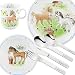 Produktbild Kinderset Mein Pony 7tlg. MIT Gravur (z.B. Namen) Puresigns Kinderbesteck mit Namensgravur + Seltmann Weiden Kindergeschirr Pferde