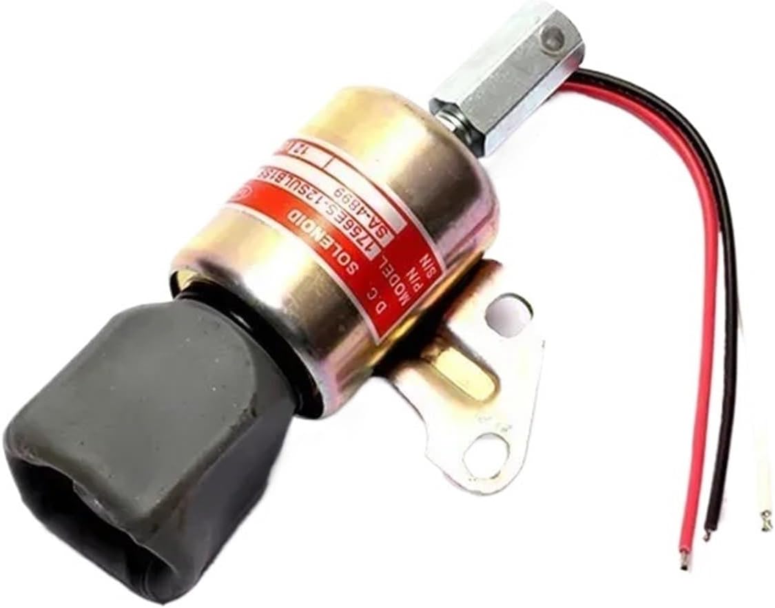 For Engine Excavator Parts Flameout Solenoid Valve SA-4899 Oil Cut Valve Switch 1756ES-12SULB1S5 Assembly(12V)