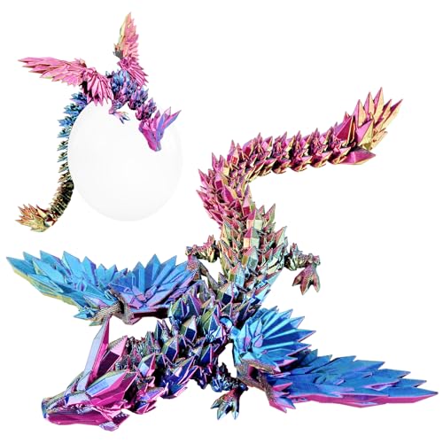 SUMLAND 3D Printed Rainbow Dragon Fidget Toy