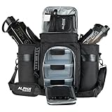 Alpha Designs | Meal Prep Cool Bag | Insulated Gym Lunch Bag | Food Storage Containers with Lids, Water Bottle, Protein Shaker & More | 8-Piece Set | Black/Smoke