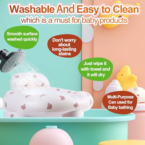 Image of Upgraded Inflatable Baby Seat with Safety Guardrails, Thicker Sit Me Up Floor Seat for Baby Chair Sit Me Up, Blow Up Baby Chair Built in Air Pump for Babies 3-36 mth