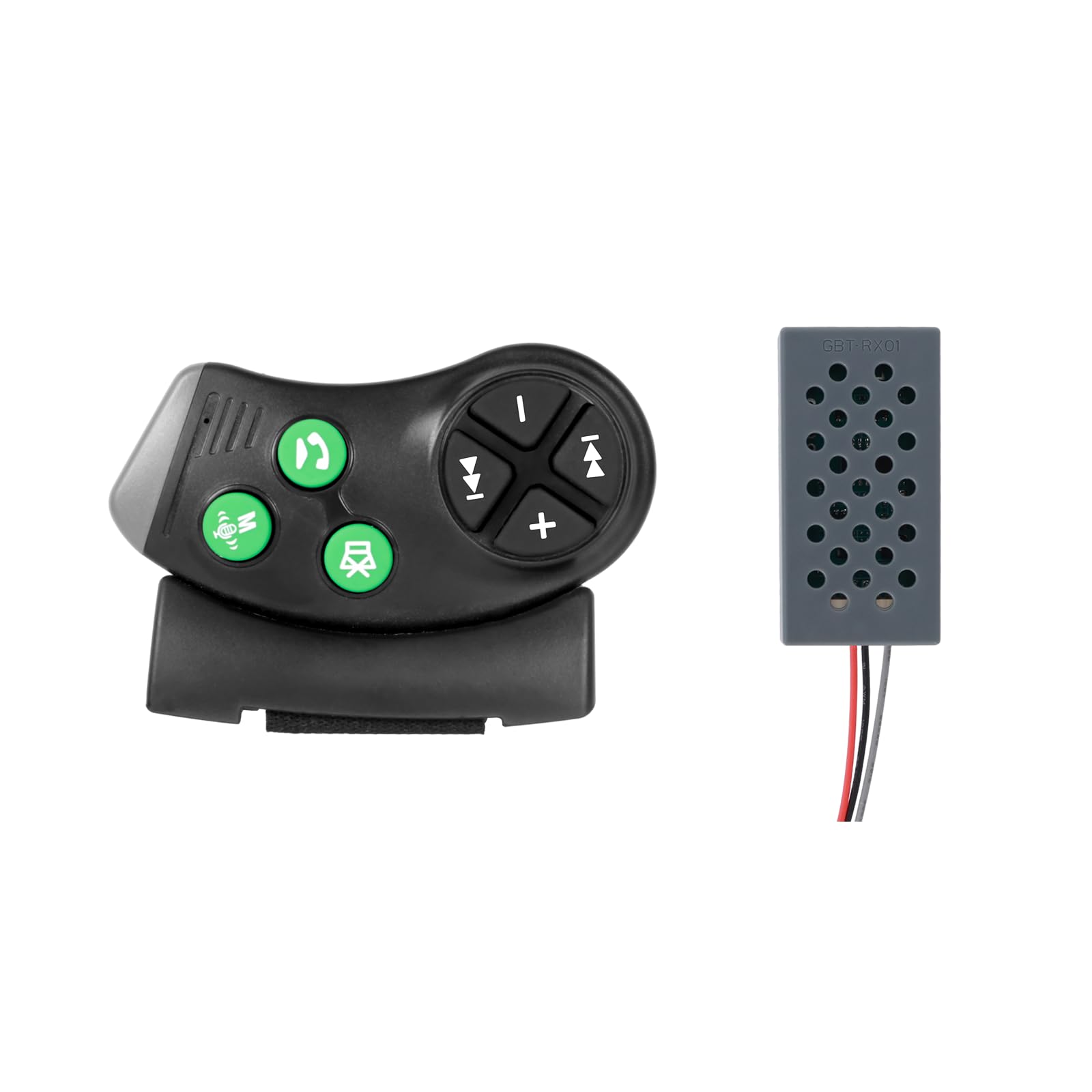 Hikity Universal Wireless Bluetooth Steering Wheel Controller for Car Stereo, Hands-Free Call/Music/Video, Easy Installation Bluetooth Wireless Remote Controller-image-4