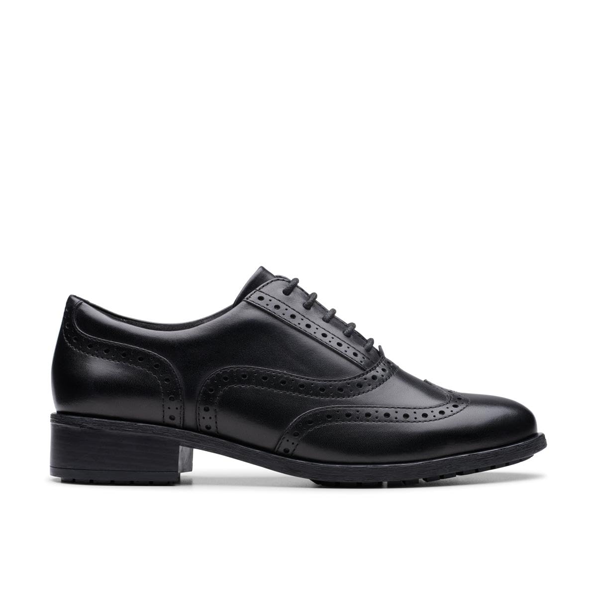 Clarks Havisham Oak Womens Black Leather, 4.5