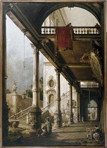 Art mural Capriiiiccio Canaletto décoration élégante pour grande chambre