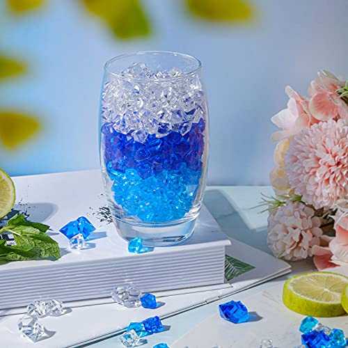 450 piezas cubitos de hielo falsos diamante acrílicos miniatura 5