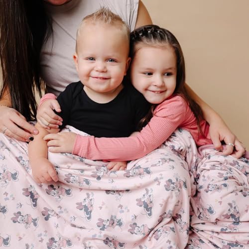Image of Copper Pearl Jumbo 3-Layer Baby Blanket: Soft Baby Quilts for Boys and Girls | Breathable, Cozy, Toddler Blanket | Baby Quilt for Newborns | 60x72 Premium Material | Minnie Mouse
