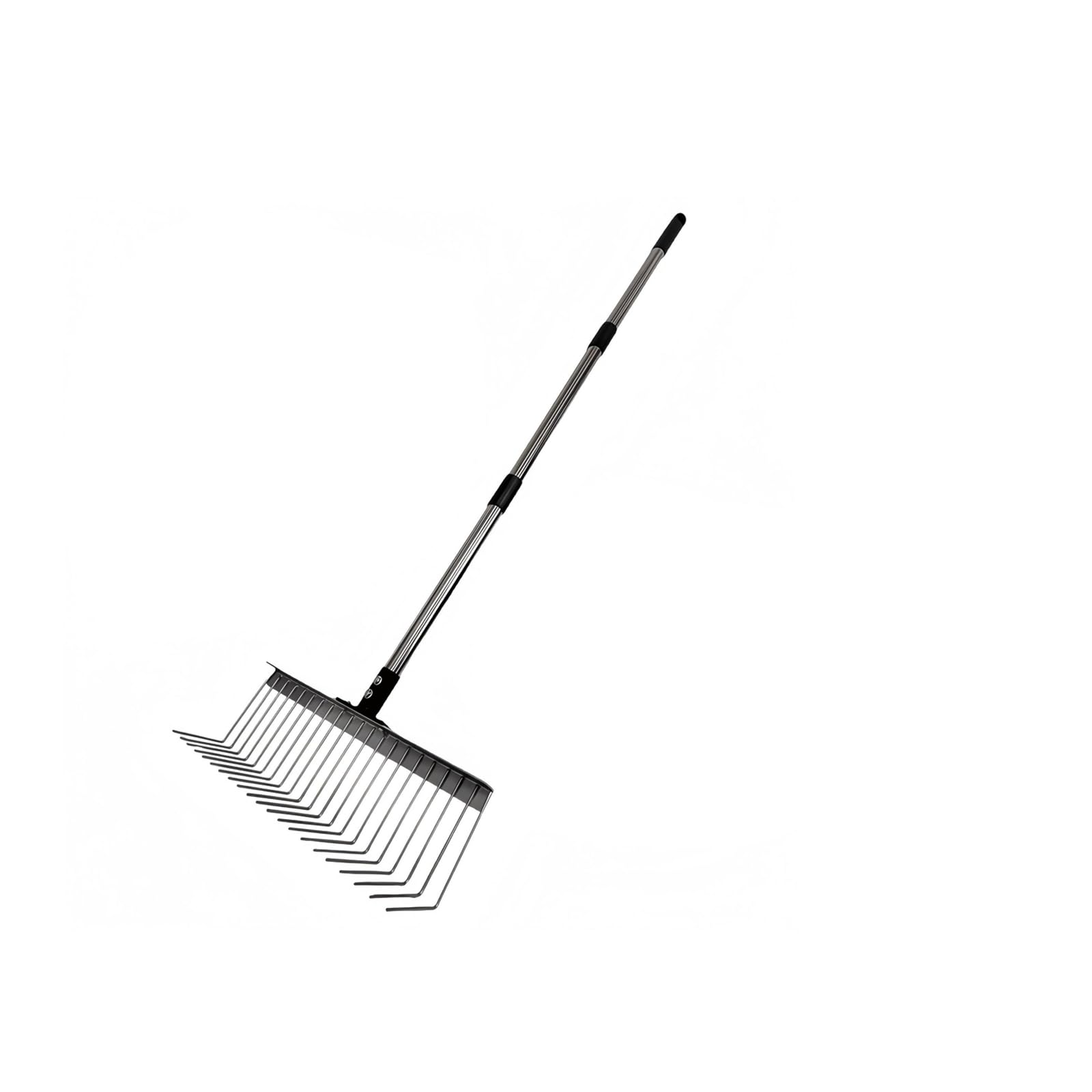 Durability Metal Rakes Ergonomic Grip for Gardening Grass Maintenance Pet Waste Removal and Hard Debris Collection Stainless Steel Rakes