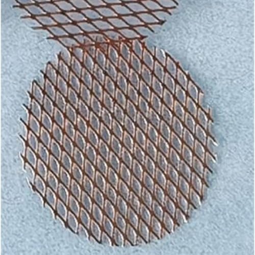 99.9% Cu Mesh for Na-Ion Coin Cells - 45μm Anode Collector (180g/m², 0.4x1.55mm Aperture)(D10mm 200)