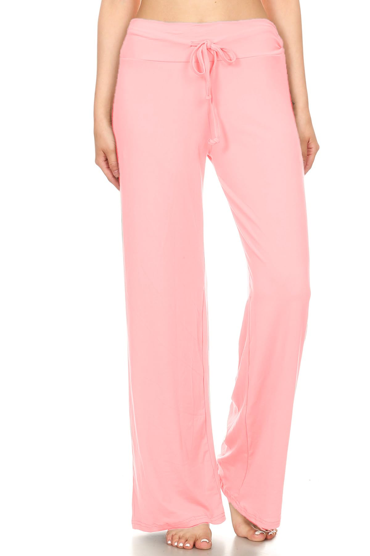 Leggings DepotWomen's Drawstring Pajama Pants Wide Leg Casual Comfy Sleepwear for Lounge and Yoga