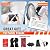 Heated Gloves, Heated Gloves for Men Women Rechargeable Electric Waterproof Thermal Warm Work Winter Gloves Hand Warmers for Cold Weather Work Hunting Fishing Cycling Hiking Skiing (Black, Large)