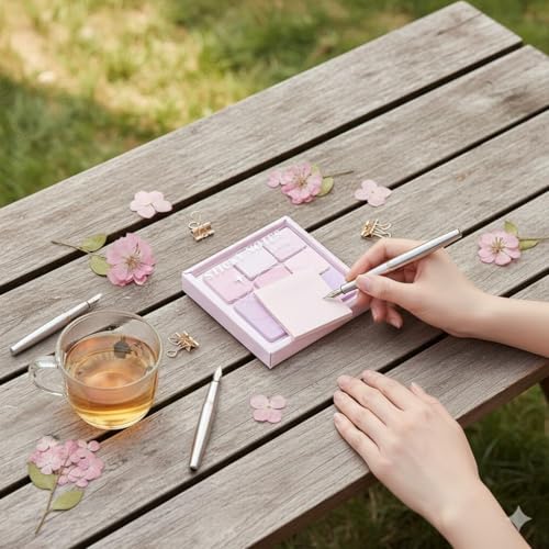 Image of 210 Sheets Colorful Sticky Notes | Mini Pastel Tabs | Self-Adhesive Memo Pads for Notes-4 Size, Reminders, Planners, Study, Office & Creative Journaling, Reminders, and Creative Ideas (Multi coler)