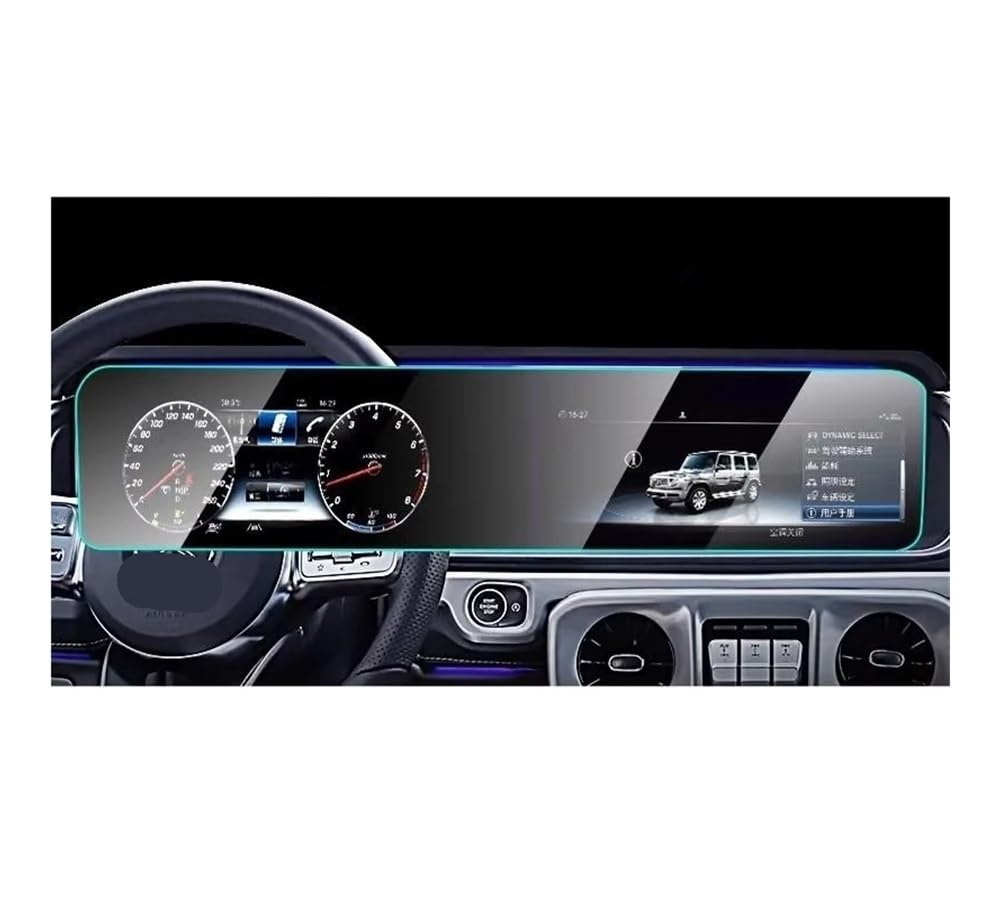 Protector De Pantalla Cristal Templado Para Navegador GPS Coche Clase G (G500, W463, W465, AMG G63) Y Accesorios Interiores Película Protectora Navegación