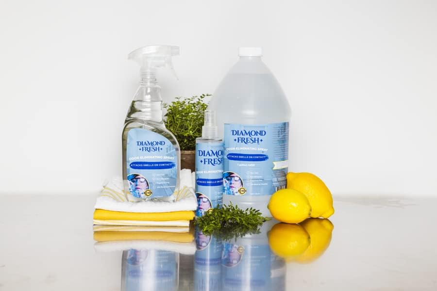 Miniatura 2 de Diamond Fresh Eliminador de olores para alfombras, muebles de interiorexterior, baño, desodorante en aerosol para el hogar, eliminador de olores de
