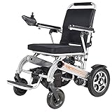 Heavy Duty Electric Wheelchair, Foldable And 19.8Kg Lightweight Powered Wheelchair; Joystick, Seat Width 45Cm,Support 150Kg,4 Shock Absorbers Motorized Wheelchair,portable