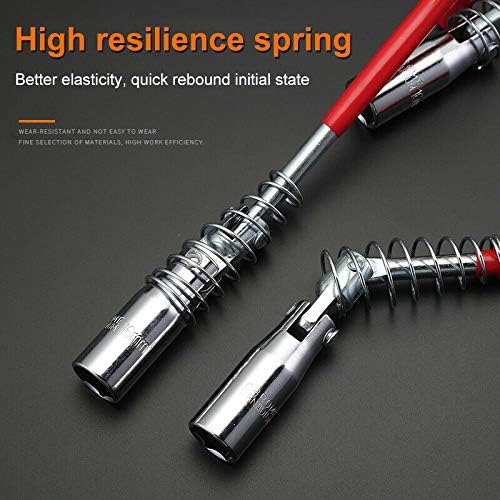 Spark Plug Spanner BE-TOOL 21MM Spark Plug Removal Tool T-Handle Universal Joint for Fastening and Demolition Long