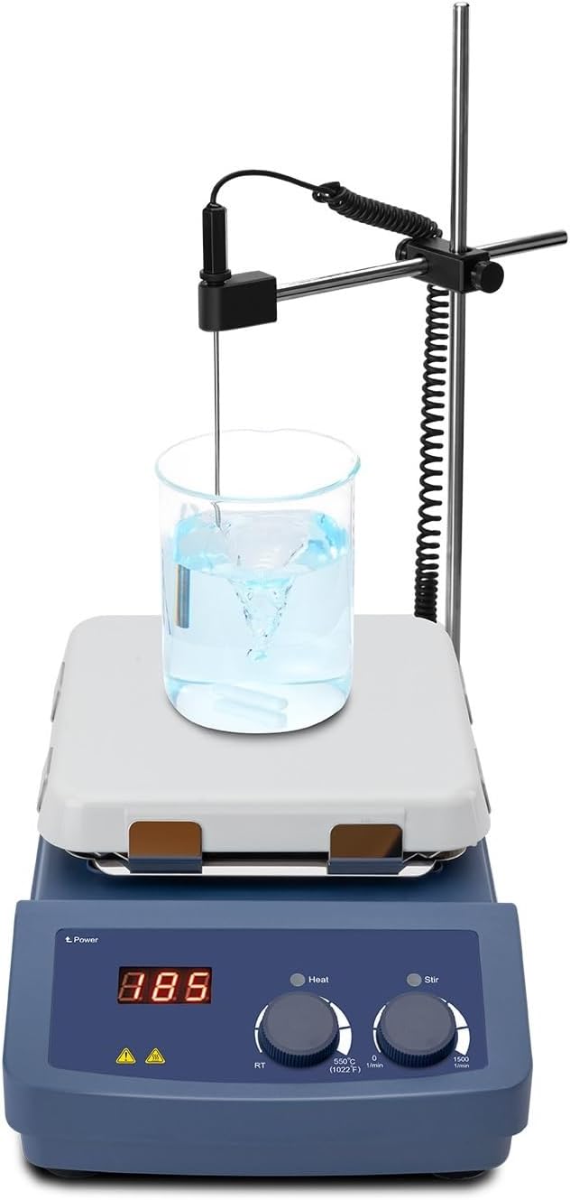 High Temp LCD Digital Magnetic Hot Plate Stirrer Mixer Glass Ceramic Material Laboratory Heating Equipment