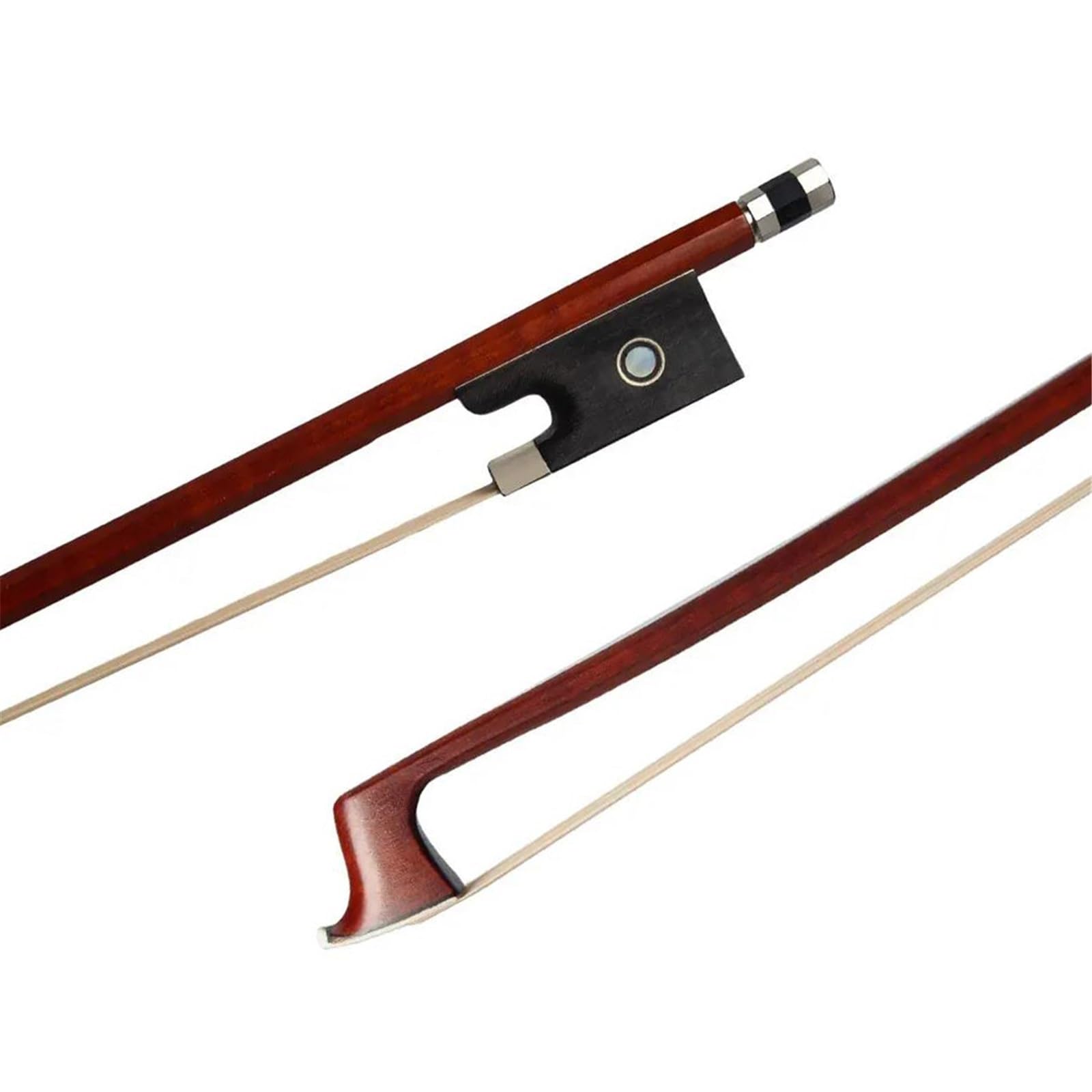 Geigenbogen 4/4 3/4 1/2 1/4 1/8 Brasilholz-Geigenbogen Perfekt Ausbalanciertes Rosshaar-Geigenzubehör Für Akustische Elektrische Violine(3/4)