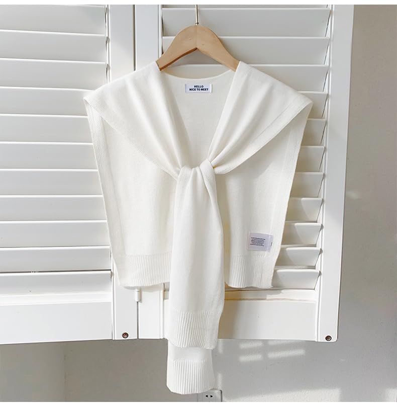 Women's Knitted Sweater Shawl Wrap - Lightweight Scarf/Cape for Downtown Girl, Casual Pashmina Shawls Fashion Accessories2