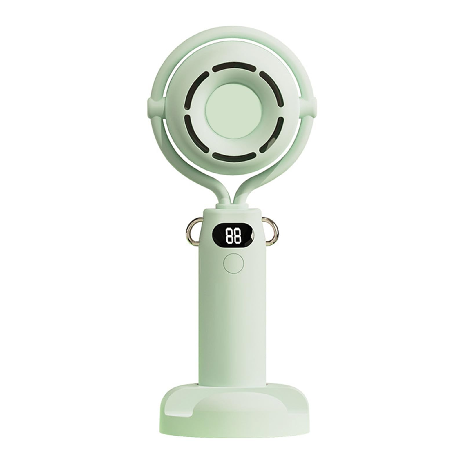 Kalttoy Friendly Foldable Hand Fan 5 Winds Speeds USB Charging Cartoon Design Quiet Operations ABS Texture for Daily Foldable Handheld Fan