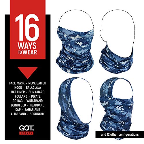 Image of UPF 50+ Fishing Neck Gaiter - UV Face Mask Sun Protection for Men Women