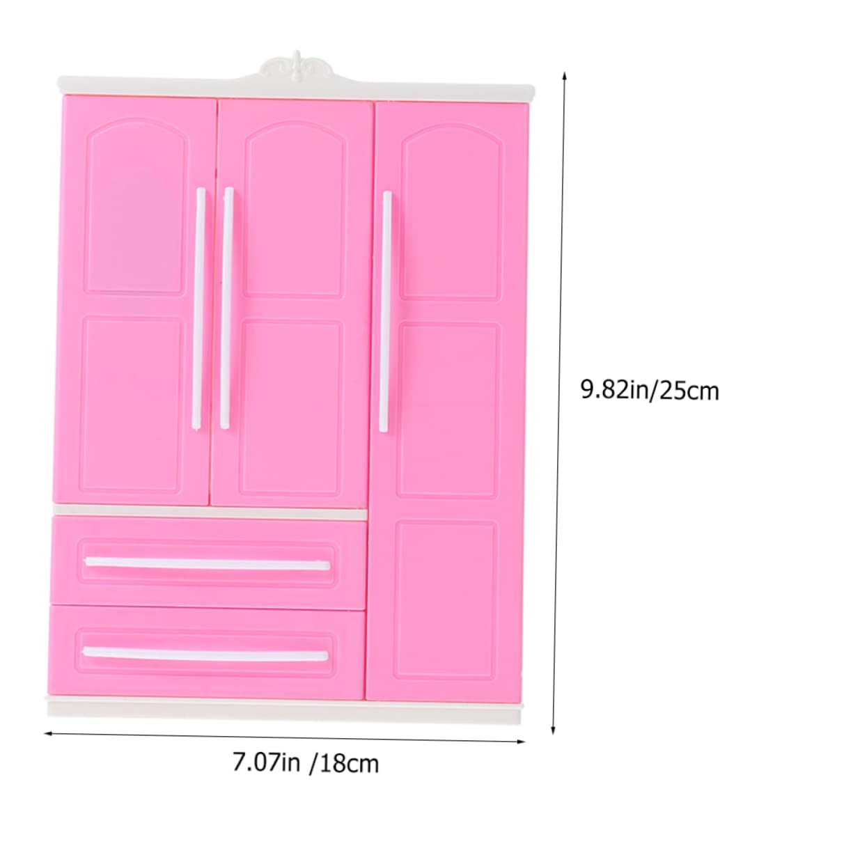 Garneck Miniature Dollhouse Closet Doll Clothing Organizer Dollhouse Furniture Baby Clothes Hangers Doll Hangers