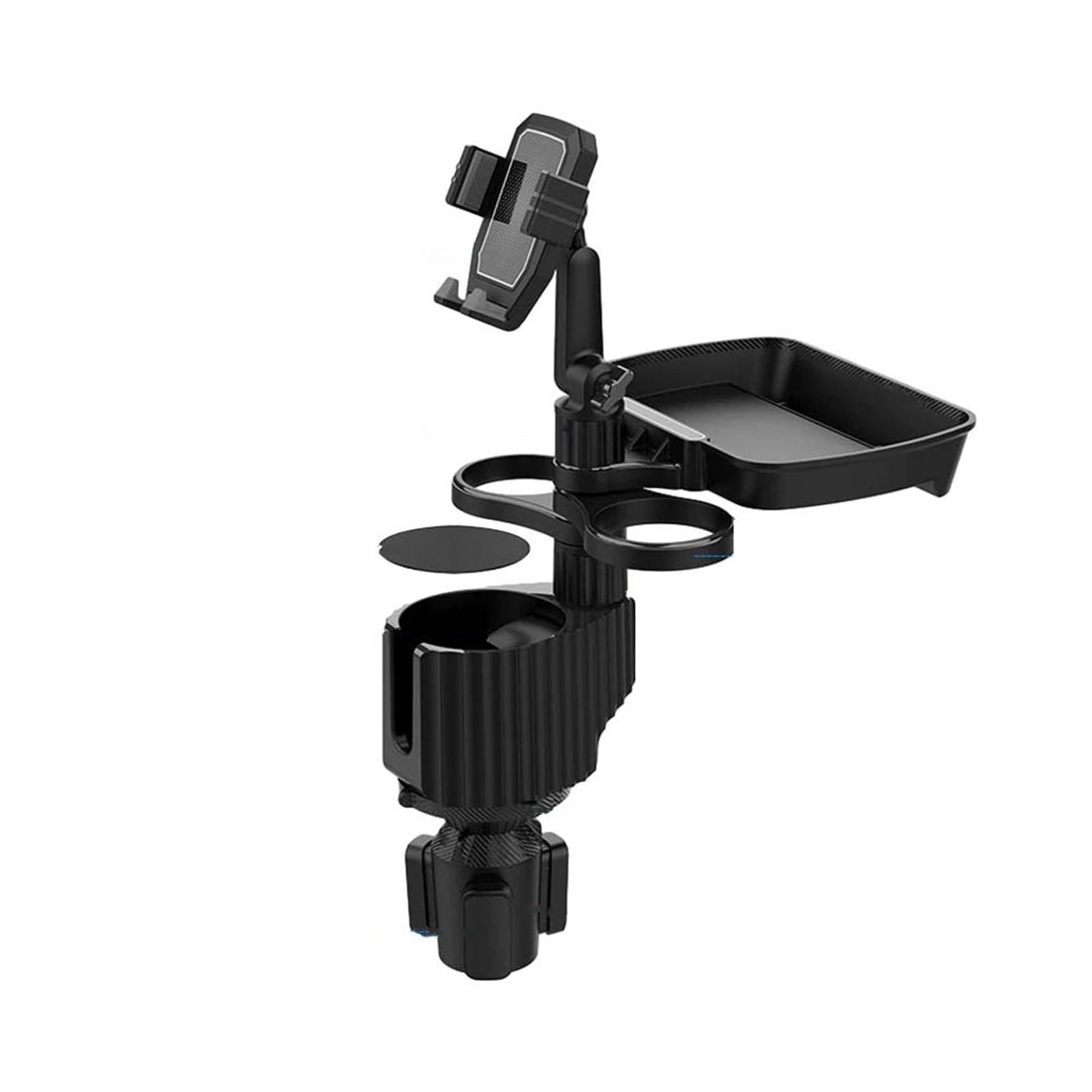 RENJJPBO Car Phone Holder 5 in 1 Car Tablet Stand Cup Holder Expander Multifunctional Adjustable Drinking Bottle Bracket