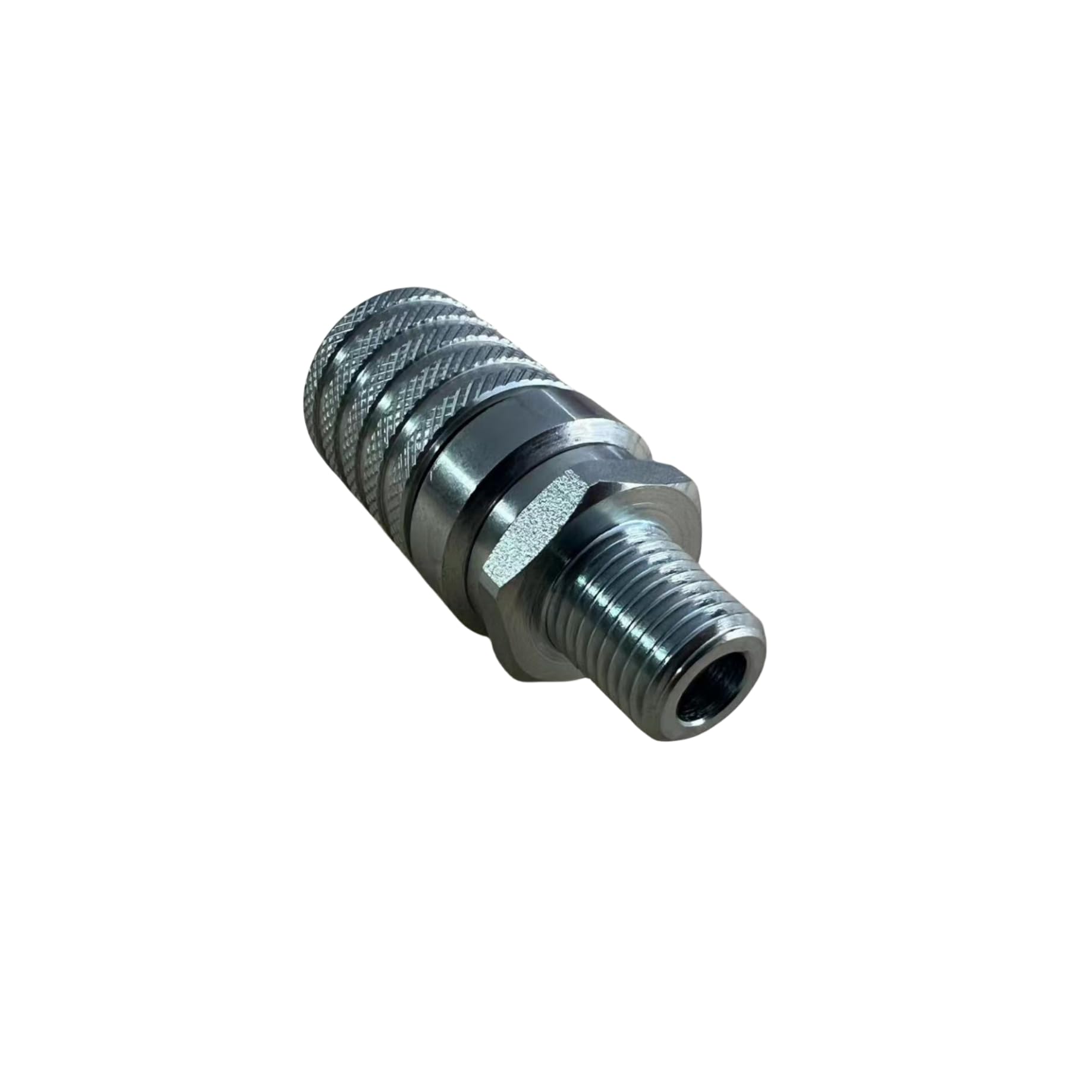 Seria PD243 PK Style Steel Test Port i sprzęt diagnostyczny Szybkozłączka z gwintem męskim 1/20.3 cm Rozmiar ciała, 1/10.2 cm-18 Rozmiar gwintu NPTF, długość 5.7 cm - Heavy Duty