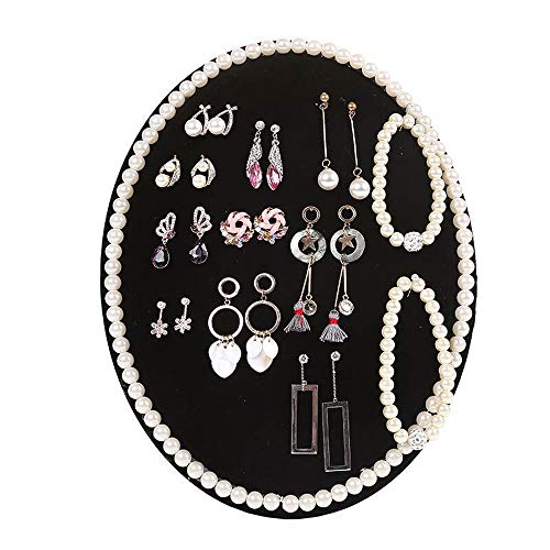 VELLOW Boucles d'oreilles présentoir organisateur bijoux support plateau */1502 (Color : Black, Size : 22 * 29cm)