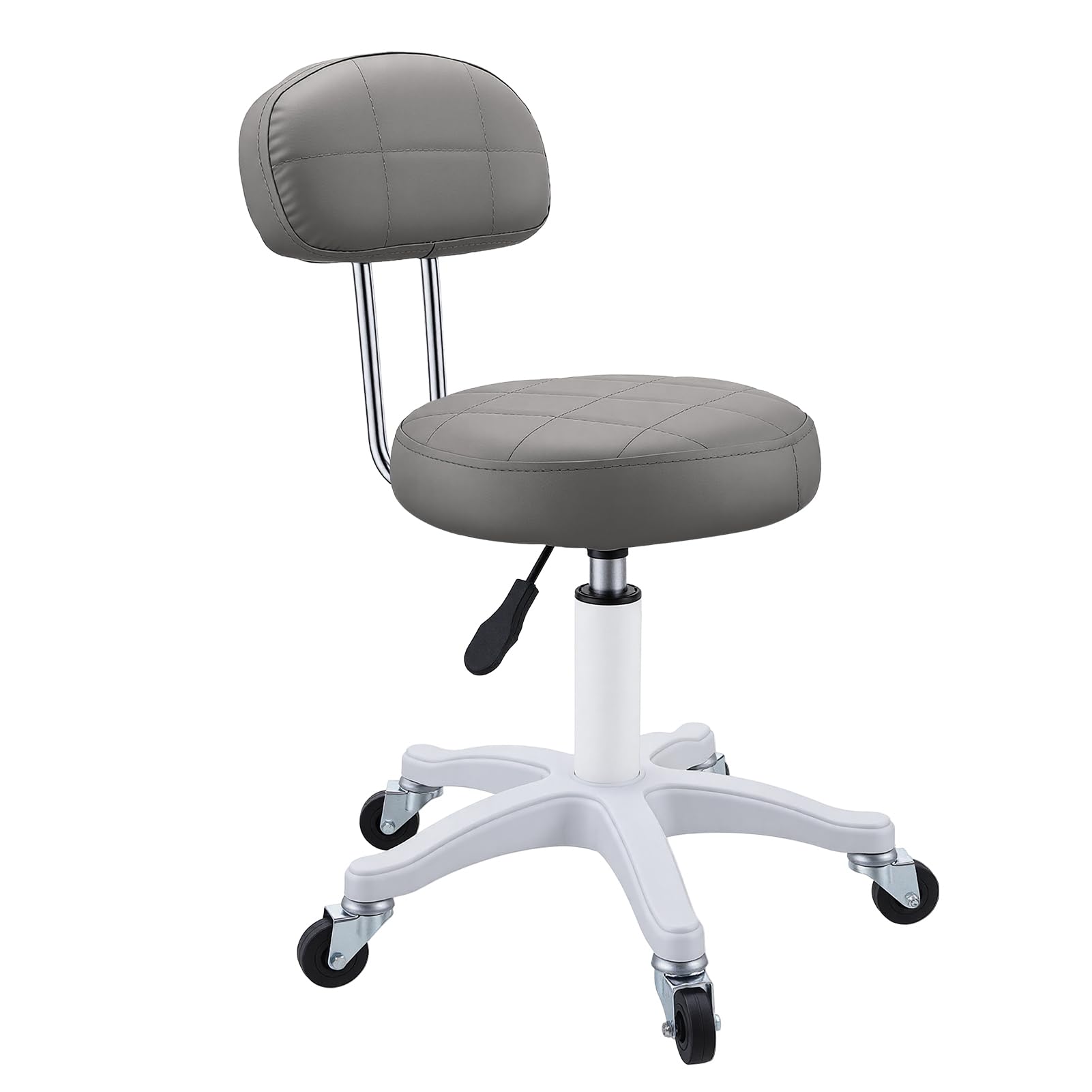 Chaise de maquillage grise pour chambre et salon de coiffure au design épuré