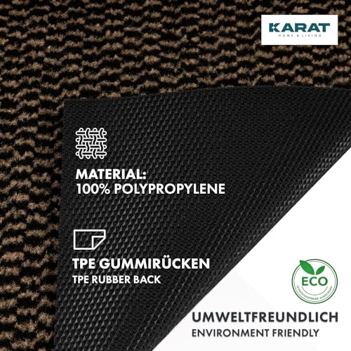Tapis anti-salissures antidérapant KARAT grand format bicolore