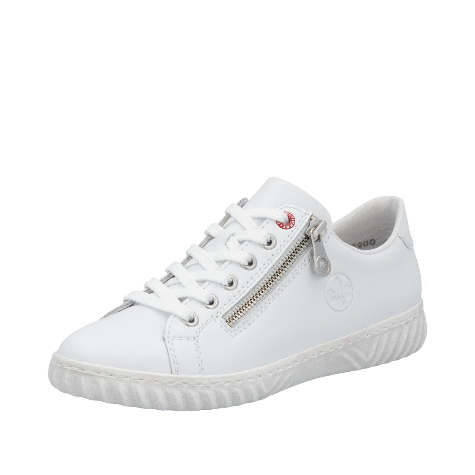 Rieker Women's N0900 Sneaker (White, UK Footwear Size System, Adult, Women, Numeric, Medium, 6)