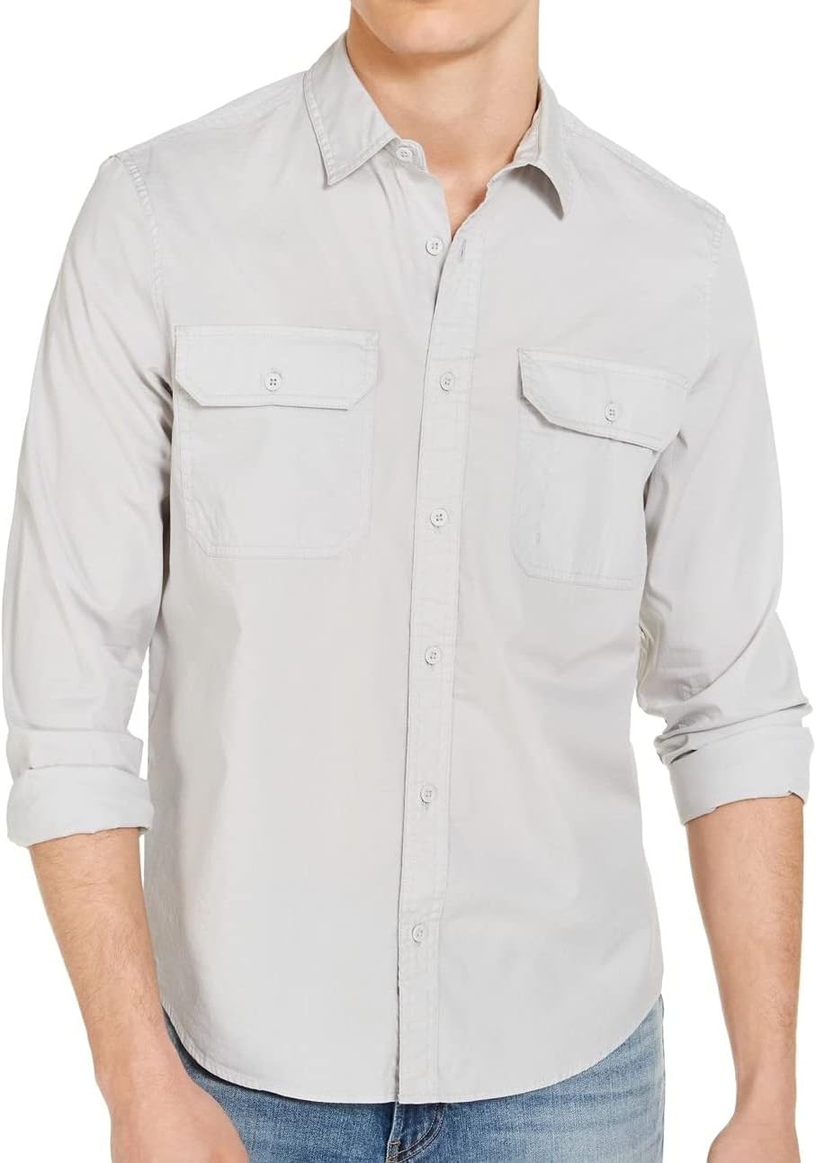 Calvin Klein Men's Stretch Collared Casual Shirt Hungary Ubuy