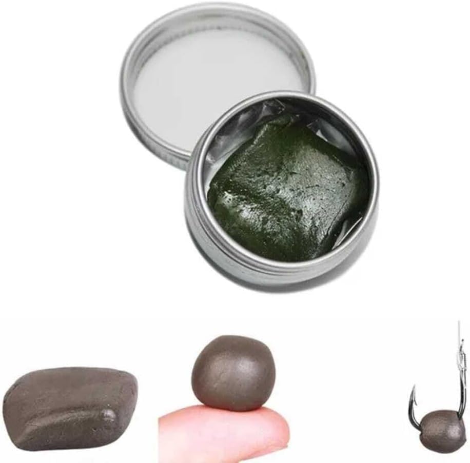 Tungsten Putty 15g – Green, Brown or Black – Non-Toxic Fishing Weight, Moldable Rig Putty for Carp Rigs & Terminal Tackle, Anti-Tangle Balance Material