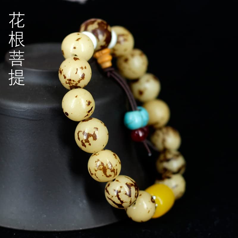 Amazon.com: 花根菩提手串佛珠念珠饰品菩提根菩提子1.2 * 1.4MM左右(花