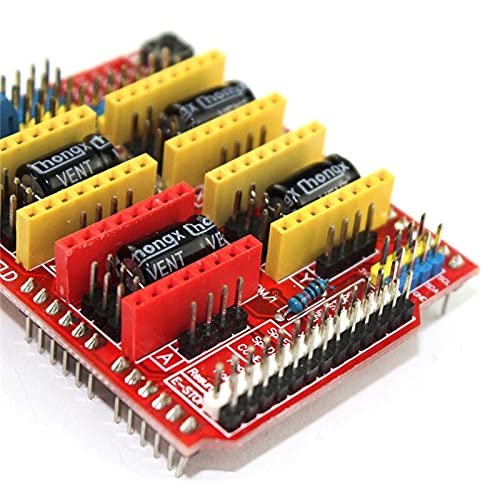 Lysee 3D Printer Parts & Accessories - V3 Engraving Machine Expansion Board + Drv8825 Driver with Heat Sink for 3D Printer - (Color: As Shown)