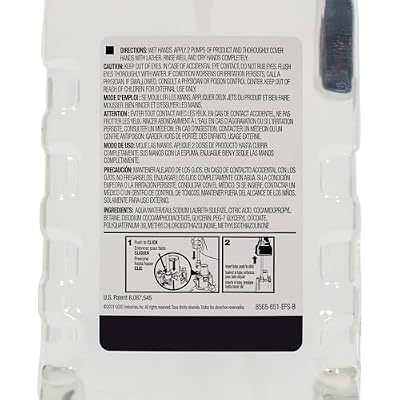 Sloan ESD-325 Clear Non-Scented Foam Soap Refill w/Black Straw ESD Soap Dispensers, Fragrance-Free, Non-Refillable, 1500 mL Bottle, 3460004